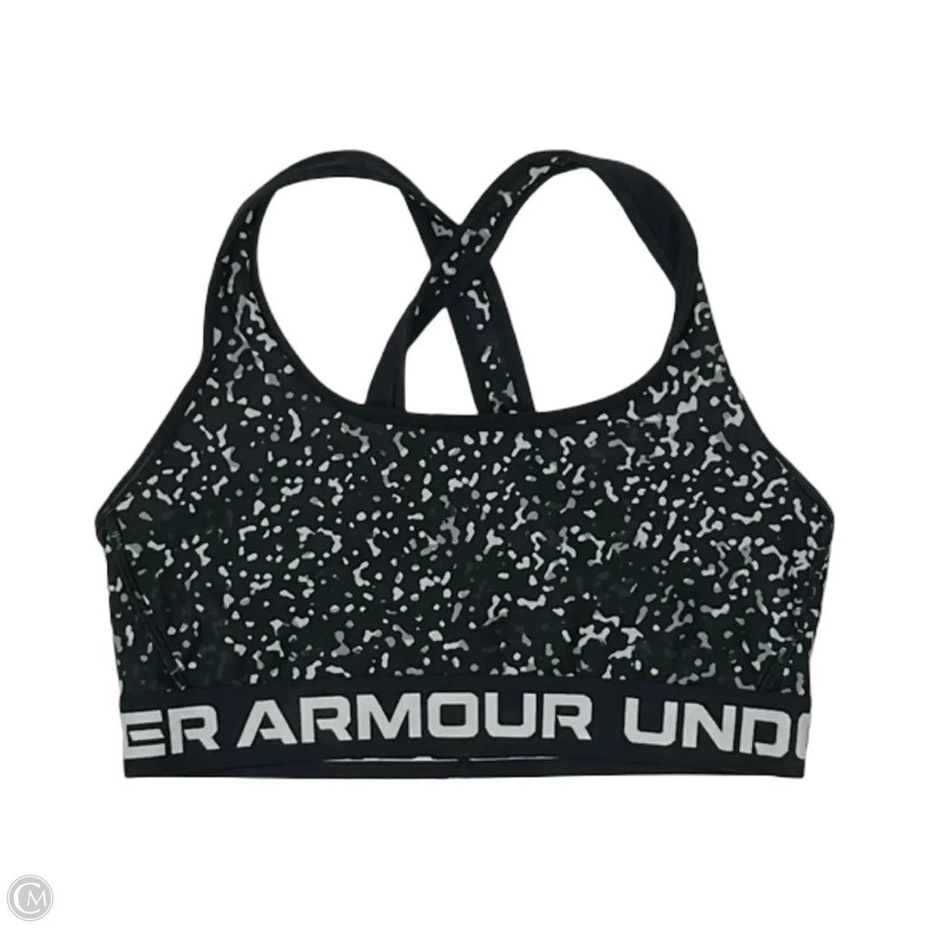 Athletic Bra By Under Armour In Grey & White, Size: M