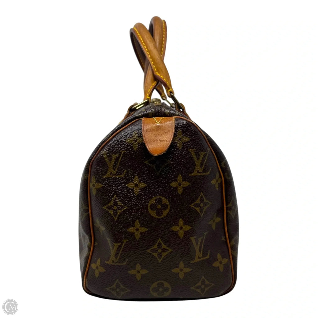 Monogram Speedy 25 Handbag Luxury Designer By Louis Vuitton, Size: Small