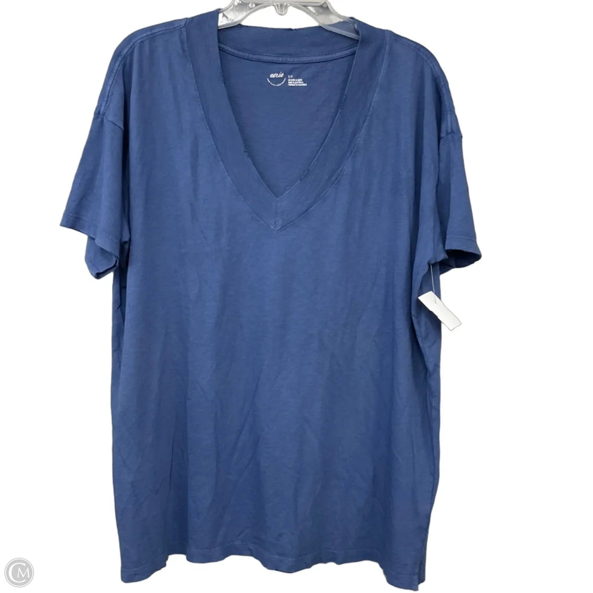 Top Short Sleeve Basic By Aerie In Blue, Size: S
