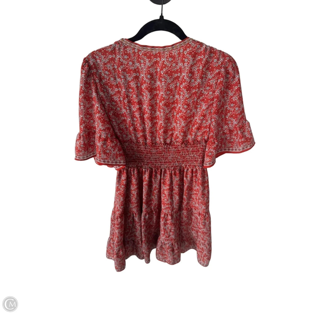 Dress Casual Short By Max Studio In Red & White, Size: S