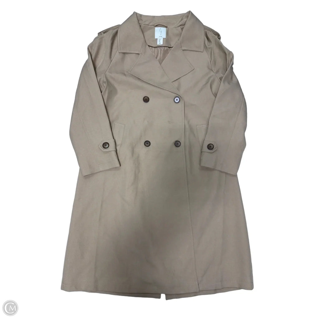 Coat Trench Coat By Joie In Brown, Size: L