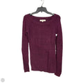 Top Long Sleeve By Loft In Purple, Size: Xs