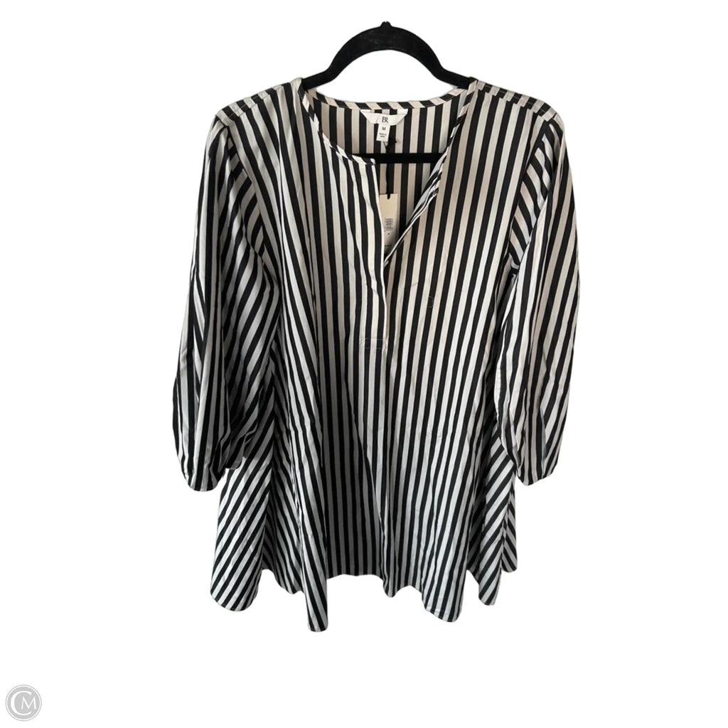 Dress Casual Short By Banana Republic In Black & Cream, Size: M
