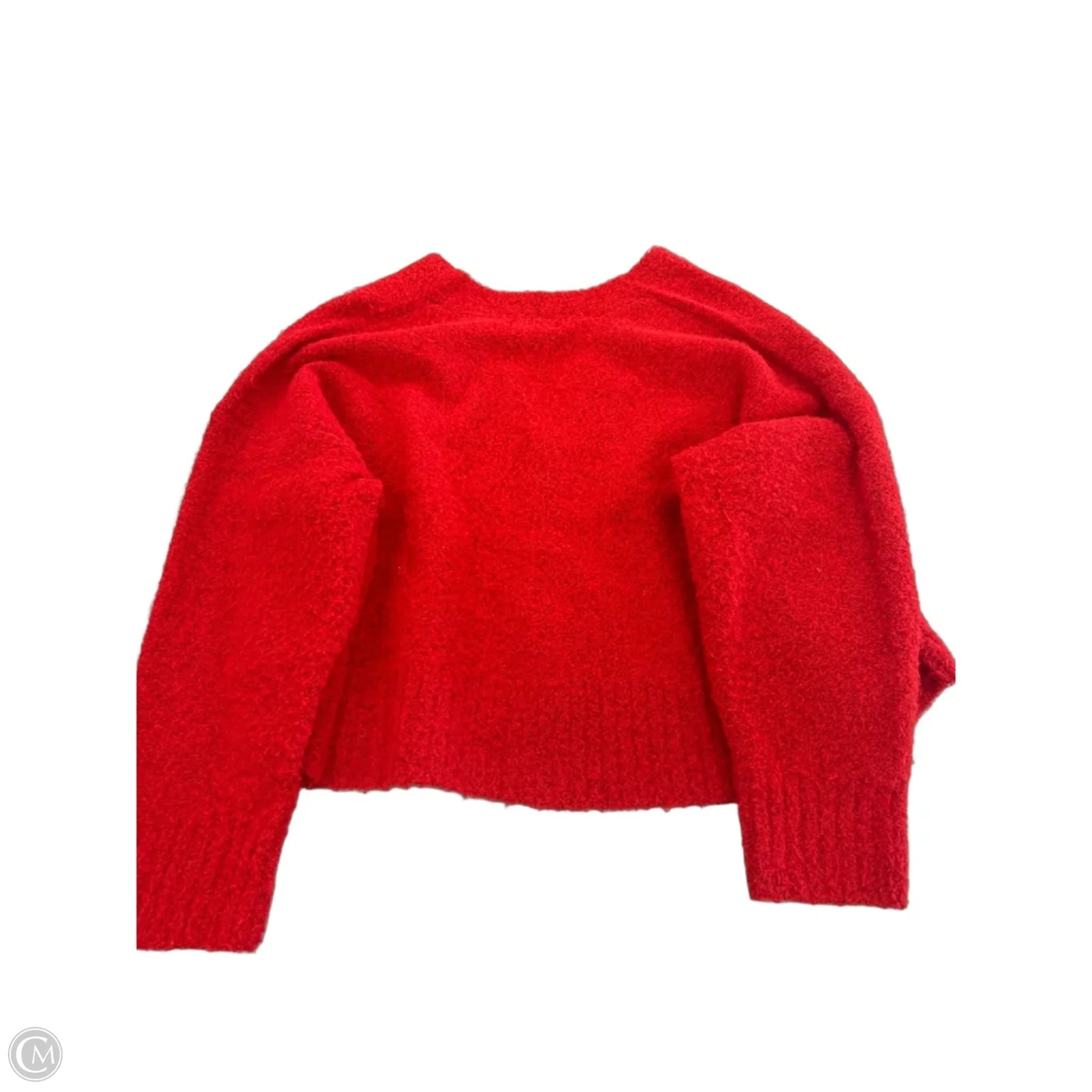 Sweater Cardigan By Ava & Viv In Red, Size: 2x