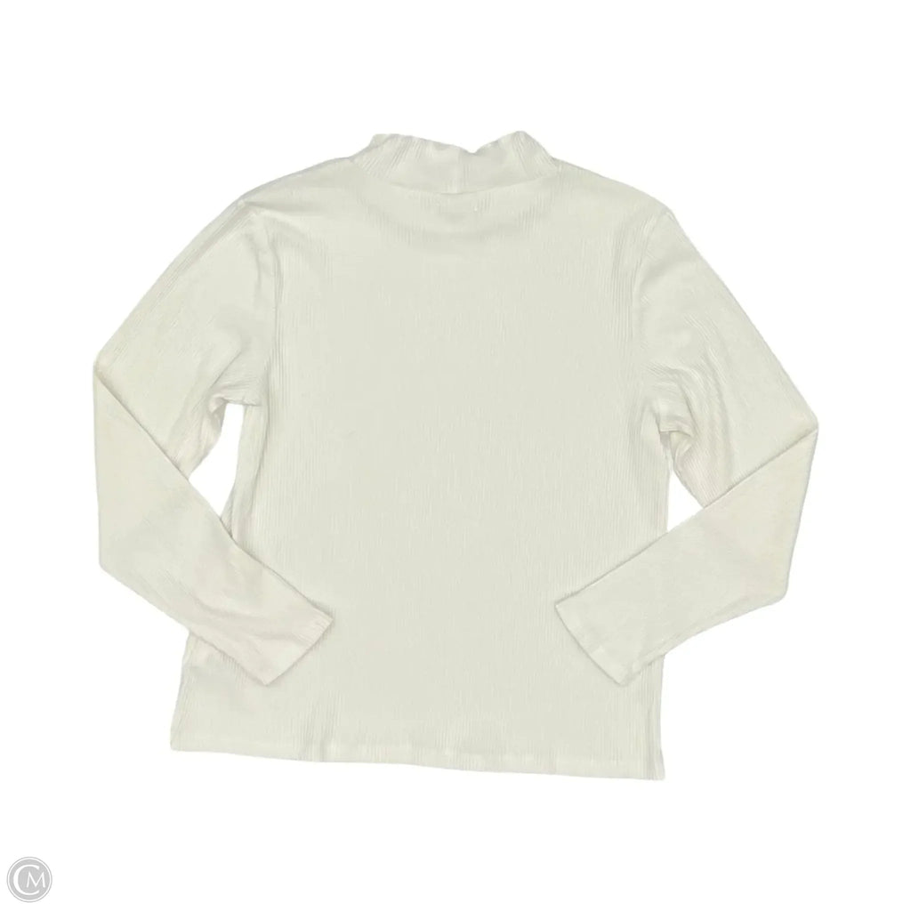 Top Long Sleeve By Maurices In Cream, Size: Xxl