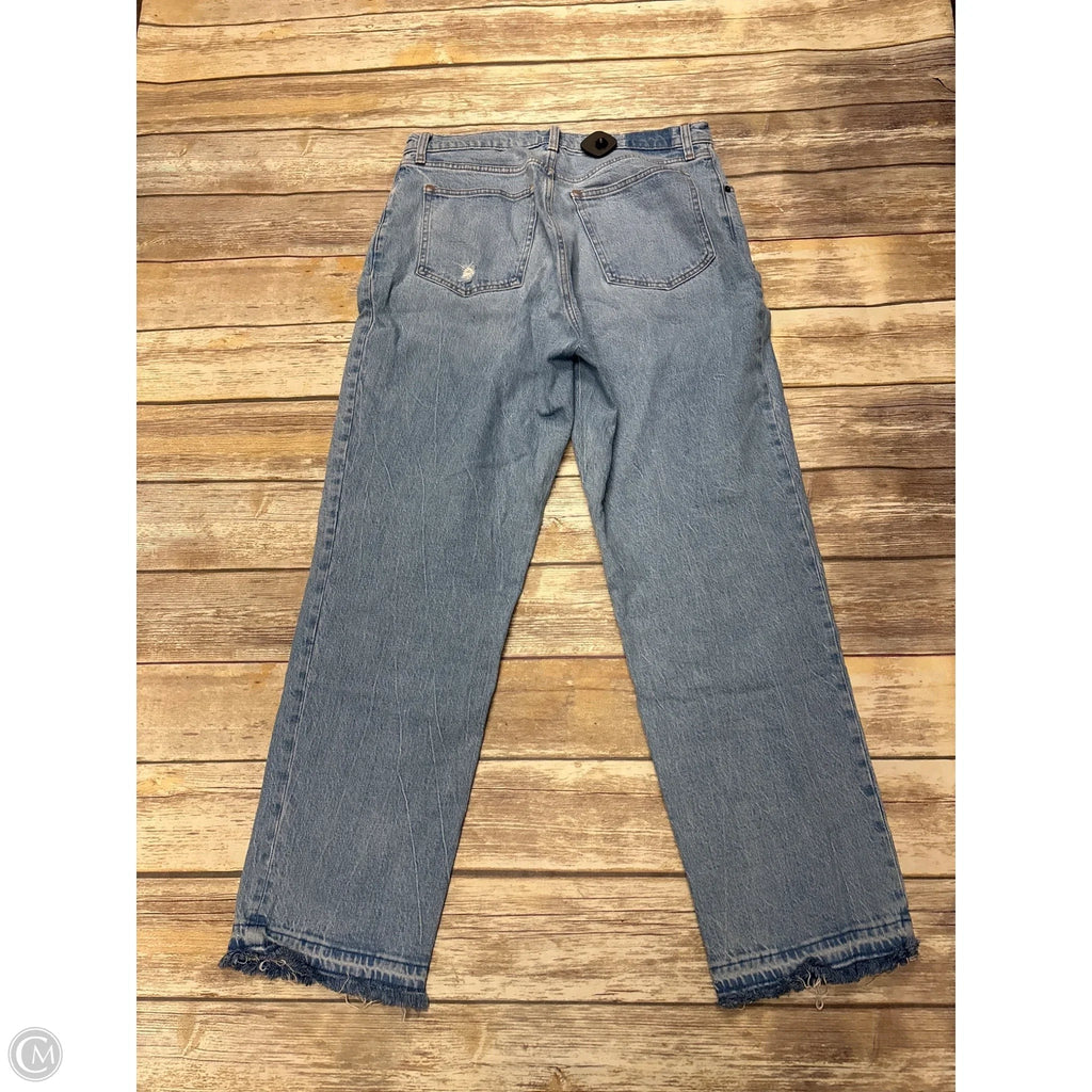 Jeans Straight By Abercrombie And Fitch In Blue Denim, Size: 14