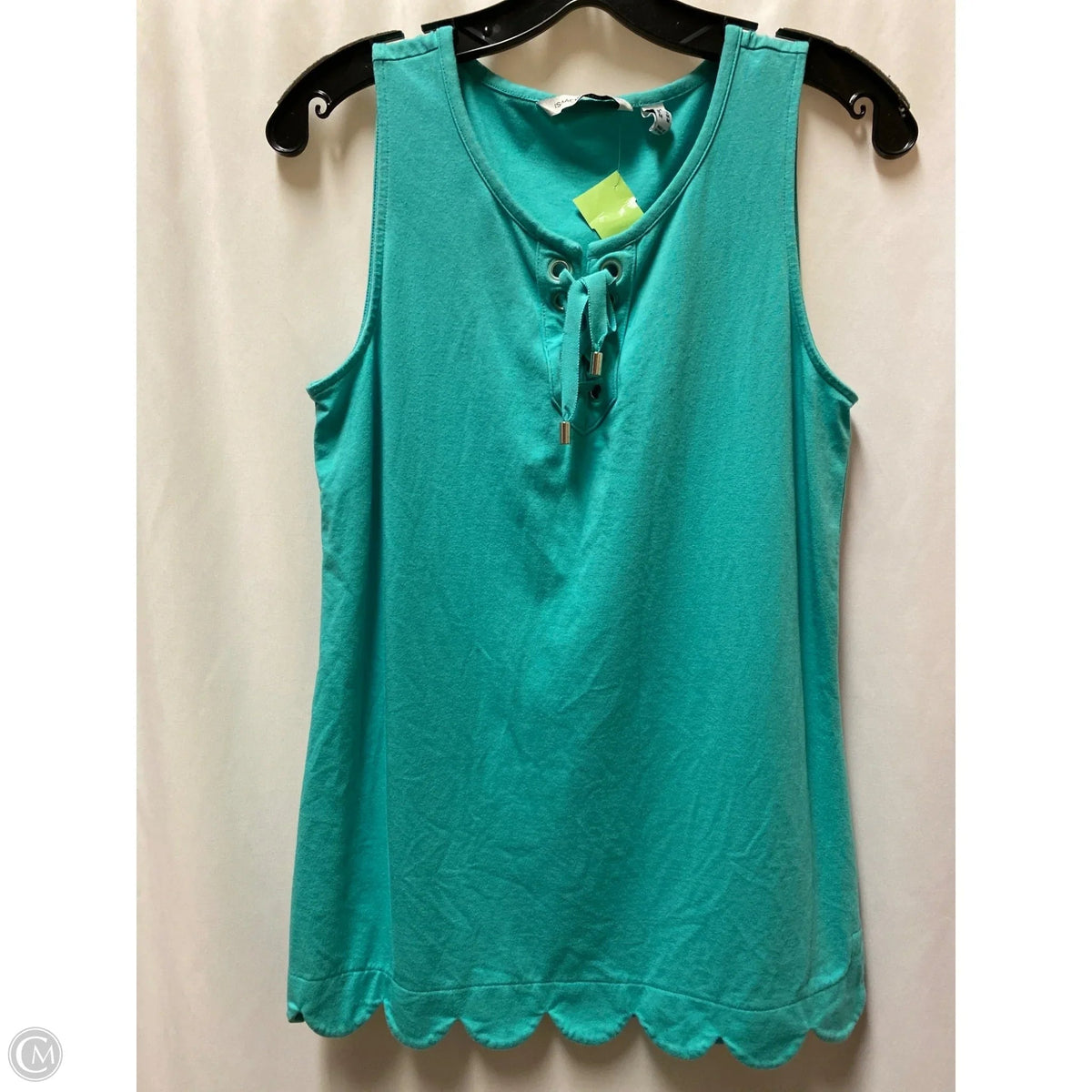 Top Sleeveless By Isaac Mizrahi Live Qvc In Teal, Size: S