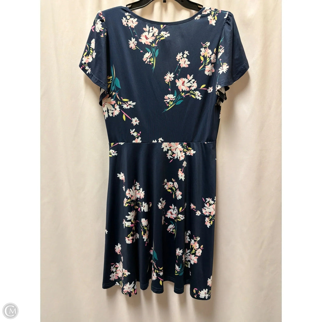 Dress Casual Midi By Clothes Mentor In Navy, Size: M