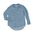 Top Long Sleeve By A New Day In Blue Denim, Size: S