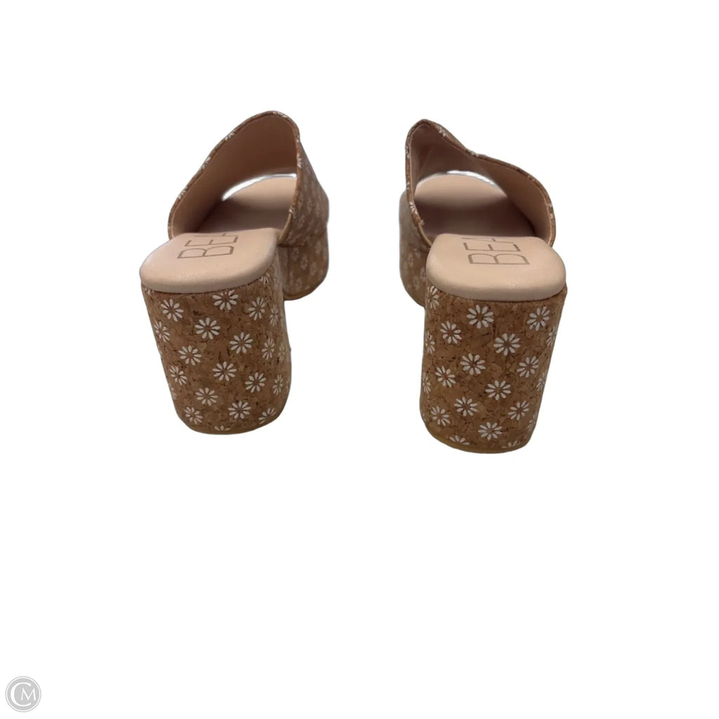 Sandals Heels Platform By Matisse In Floral Print, Size: 9