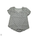 Blouse Short Sleeve By 41 Hawthorn In Polkadot Pattern, Size: M