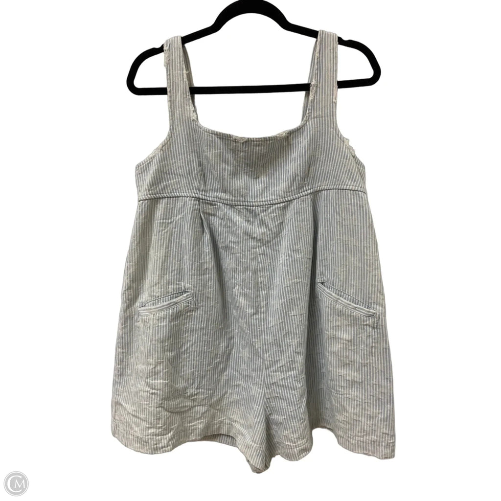 Romper By Mustard Seed In Blue Denim, Size: L