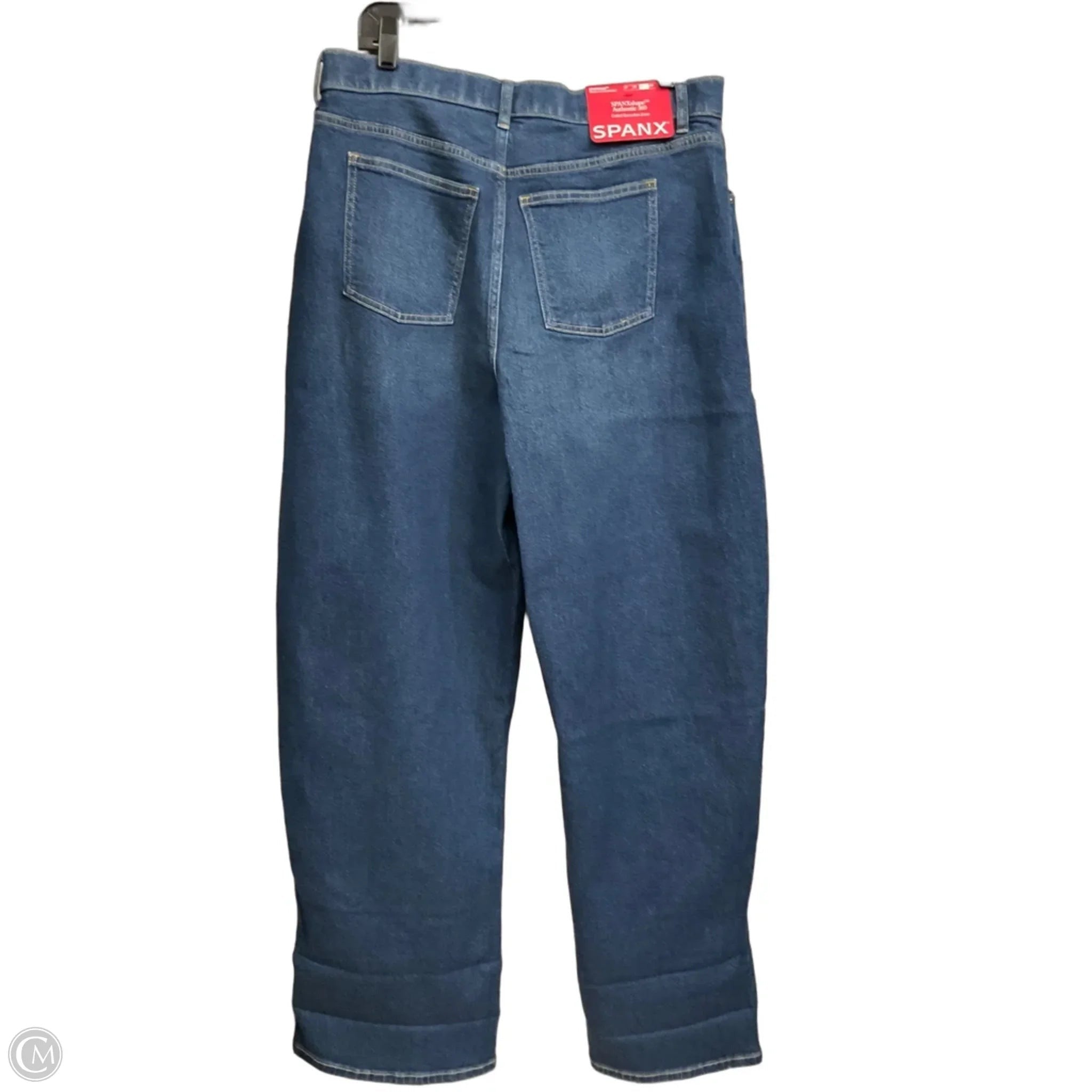 Jeans Straight By Spanx In Blue Denim, Size: 16