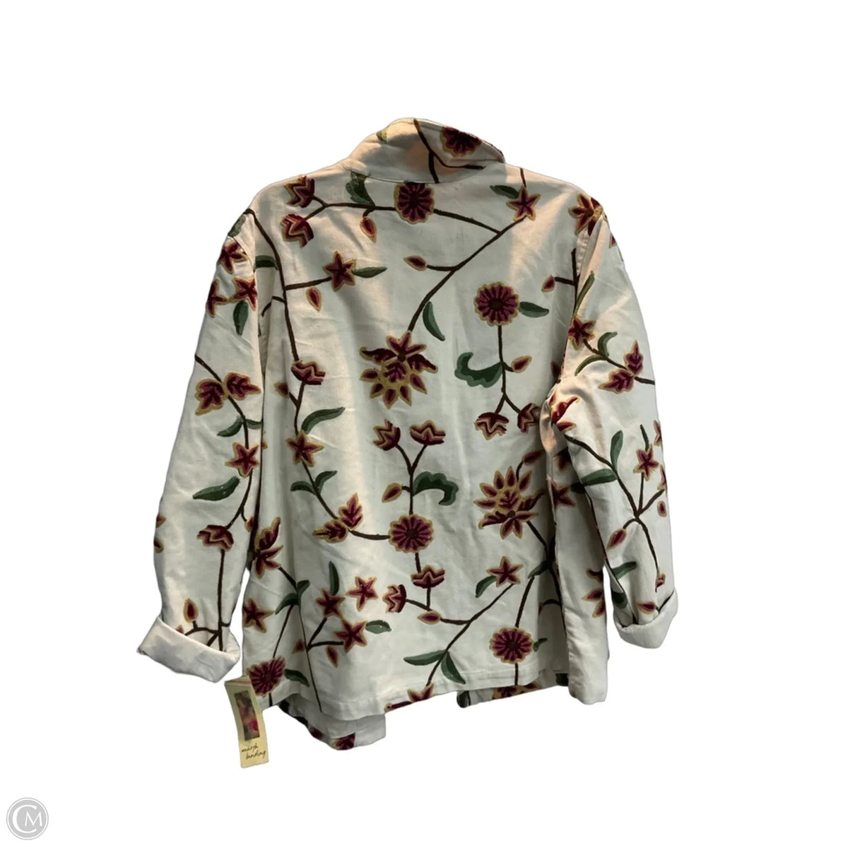 Blazer By Marsh Landing In Floral Print, Size: L