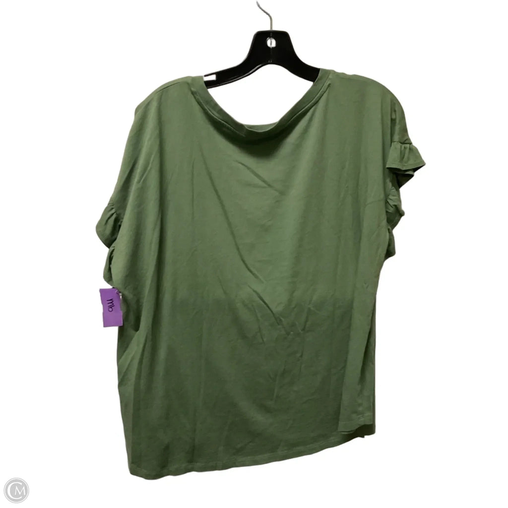 Top Short Sleeve By Crown And Ivy In Green, Size: Xl