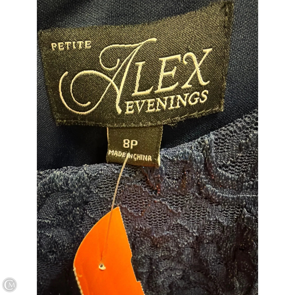 Dress Casual Maxi By Alex Evenings In Navy, Size: Mp