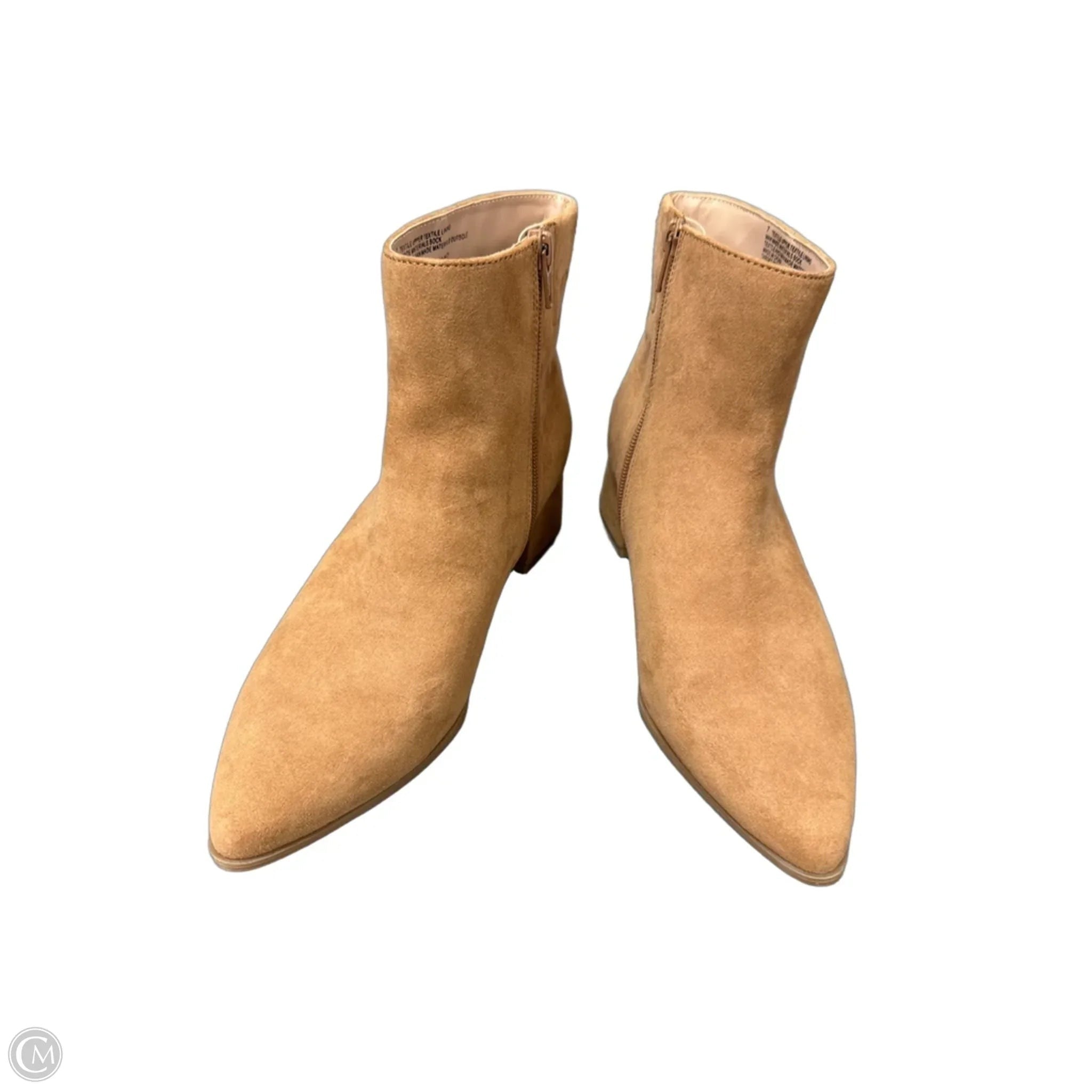 Boots Ankle Heels By A New Day In Tan, Size: 7
