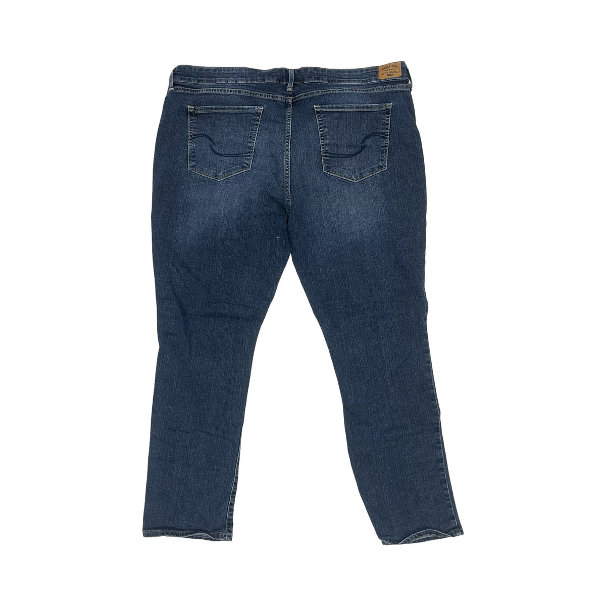 Jeans Straight By Levis In Blue Denim, Size:20