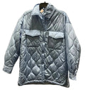 Jacket Puffer & Quilted By Grace + Karma In Blue, Size: M