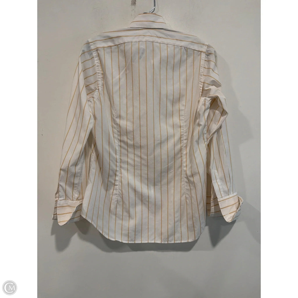 Top Long Sleeve By Clothes Mentor In White, Size: S