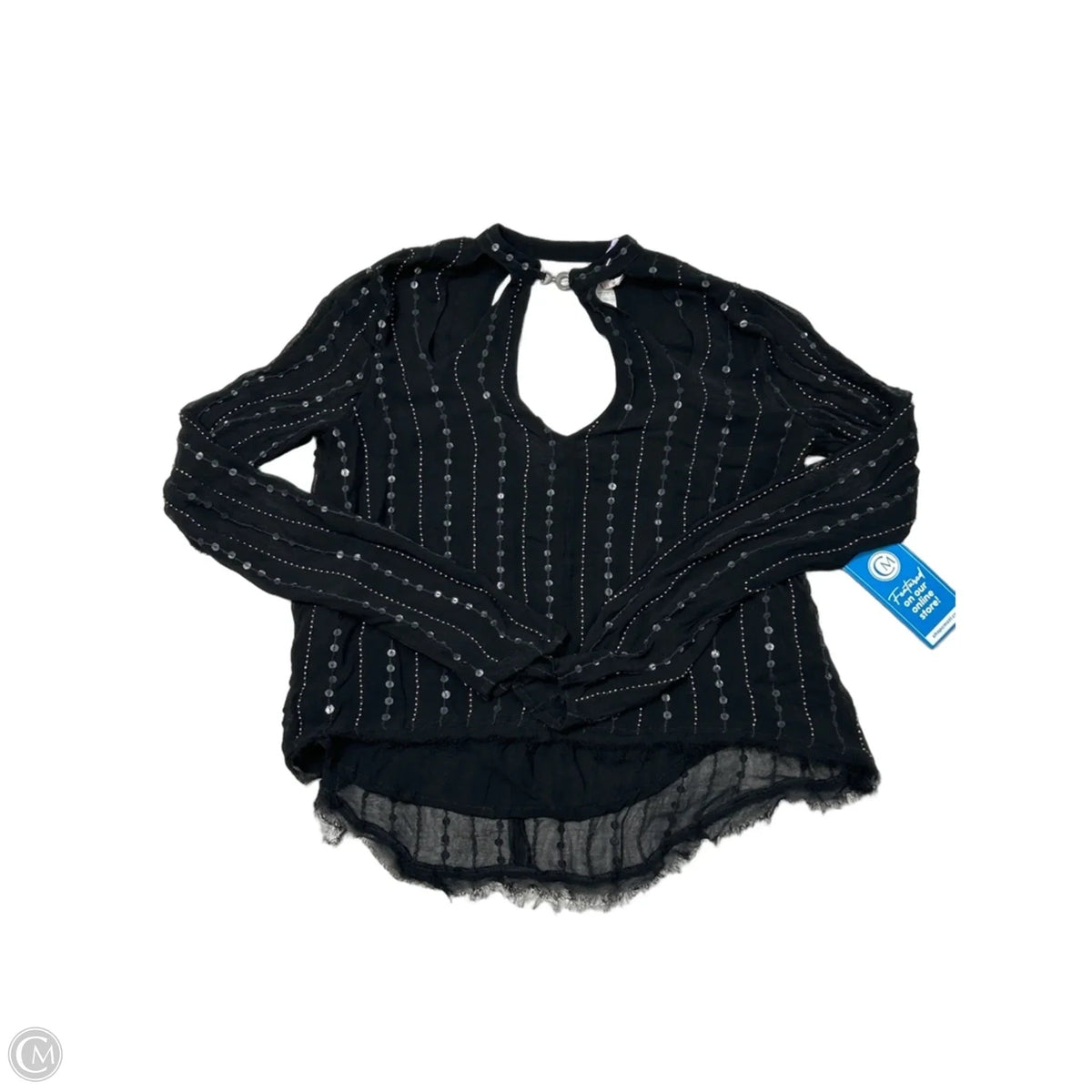 Top Long Sleeve By Free People In Black, Size: Xs