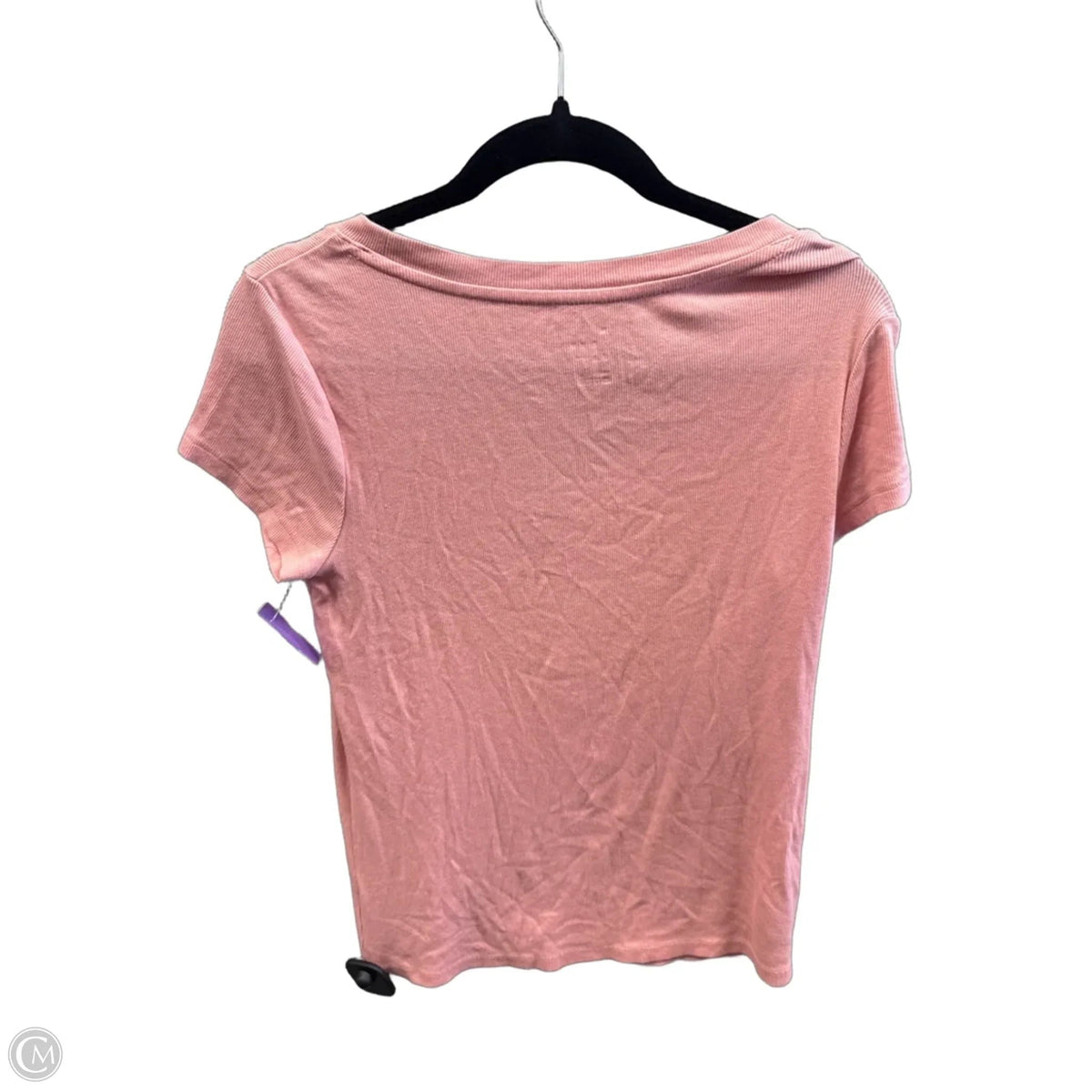Top Short Sleeve Basic By A New Day In Pink, Size: L