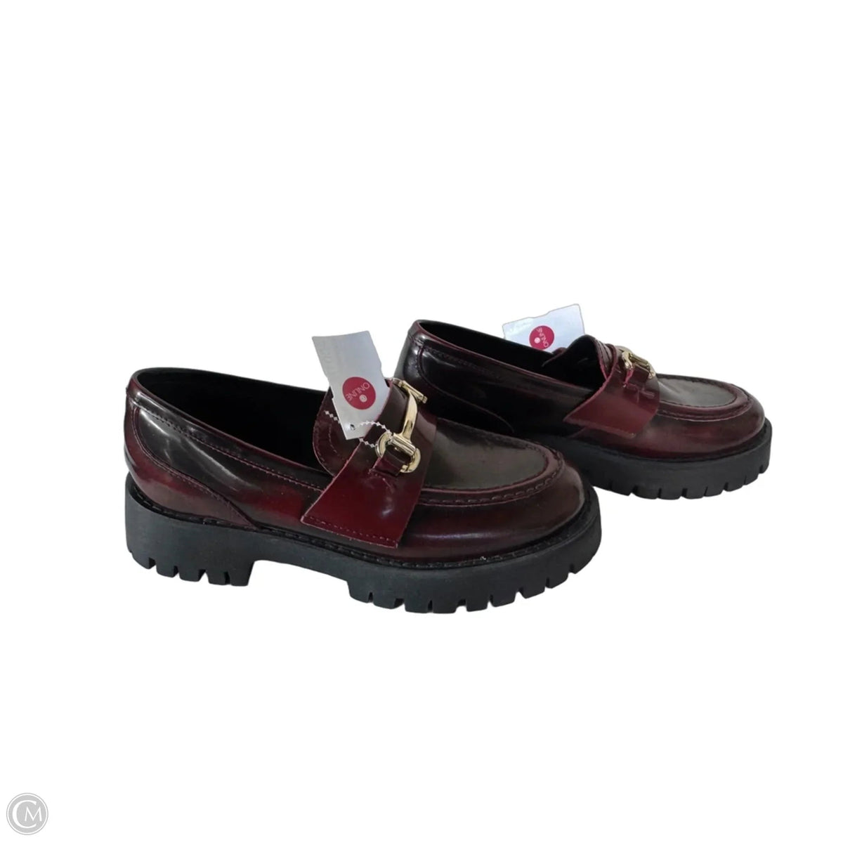 Shoes Flats By Steve Madden In Black & Red, Size: 7.5