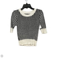 Sweater Short Sleeve By Banana Republic In Black & White, Size: Xs