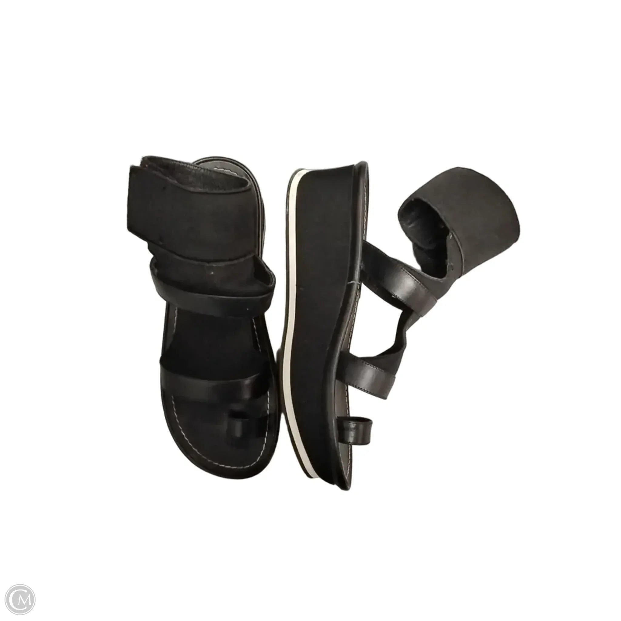 Sandals Heels Block By Max Studio In Black, Size: 8