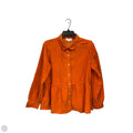 Blouse Long Sleeve By Loft In Orange, Size: S