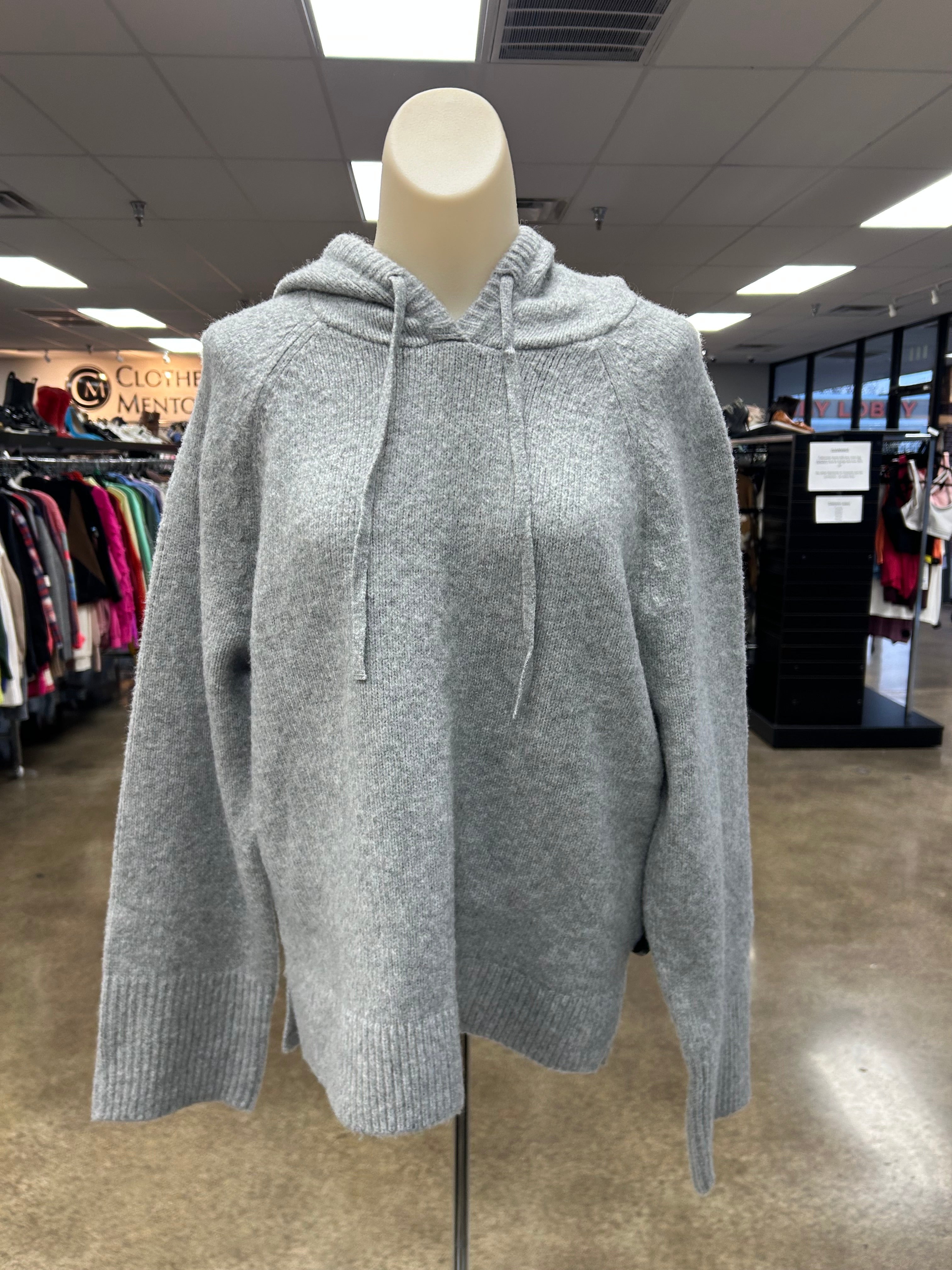 Sweatshirt Hoodie By Abercrombie And Fitch In Grey, Size:S
