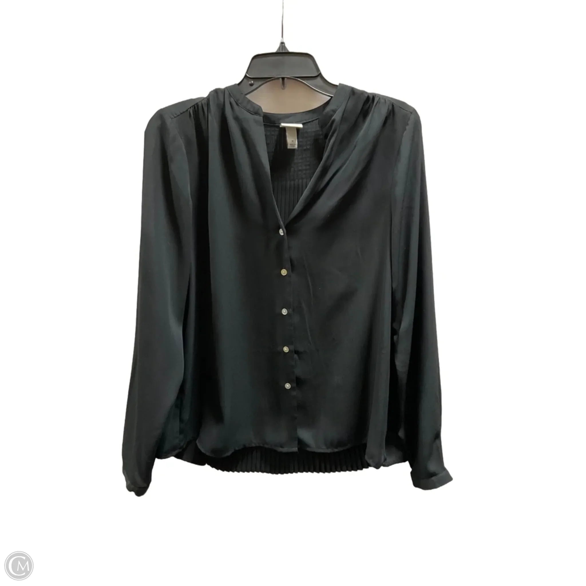 Top Long Sleeve By A New Day In Black, Size: M