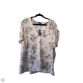 Top Short Sleeve By Express In Peach, Size: Xl