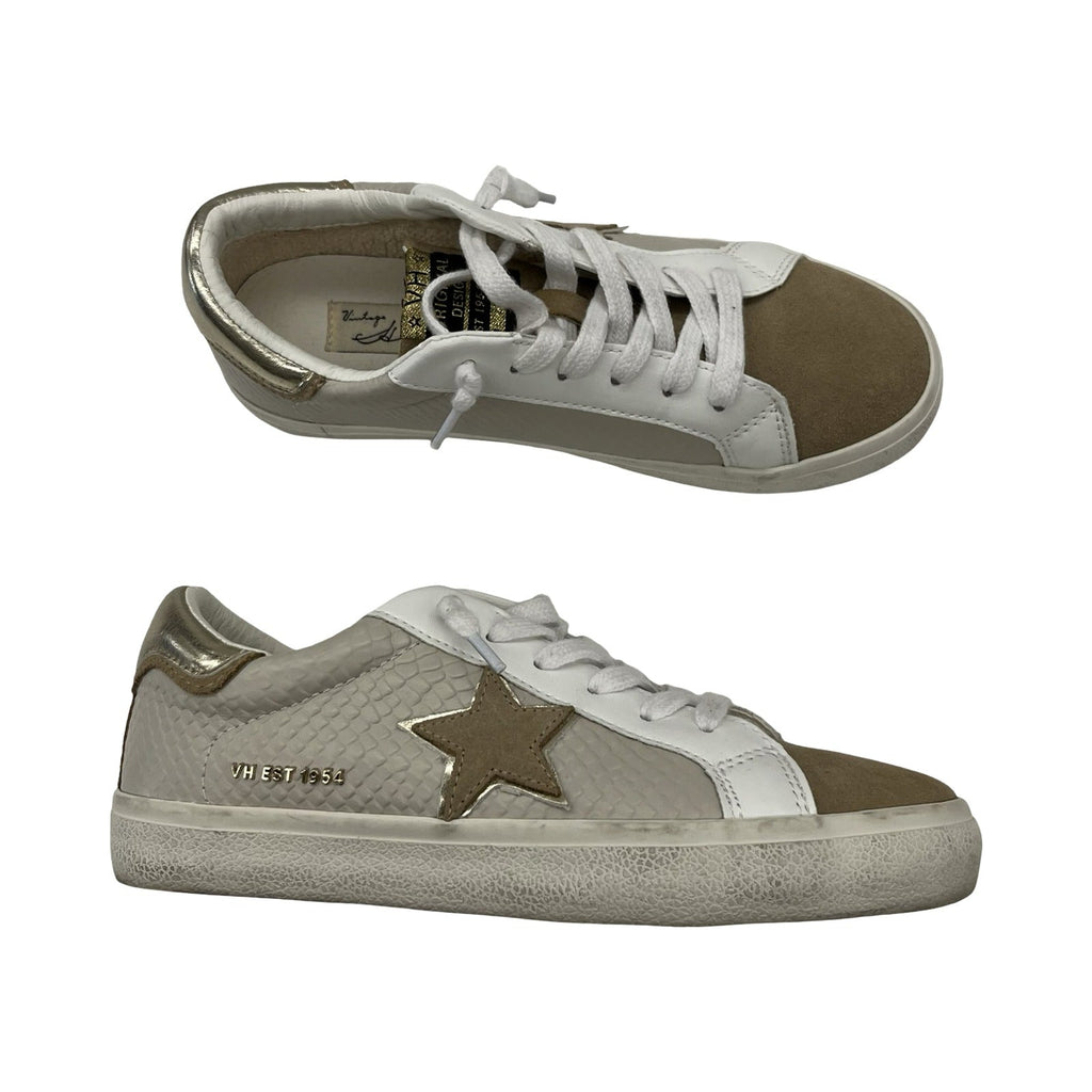 Shoes Sneakers By Vintage Havana In Cream, Size:6.5