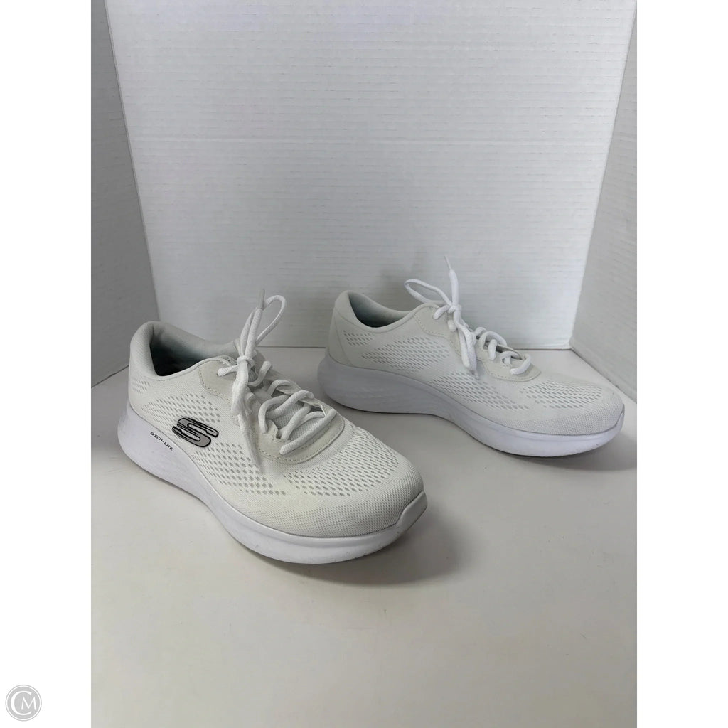 Shoes Athletic By Skechers In White, Size: 9