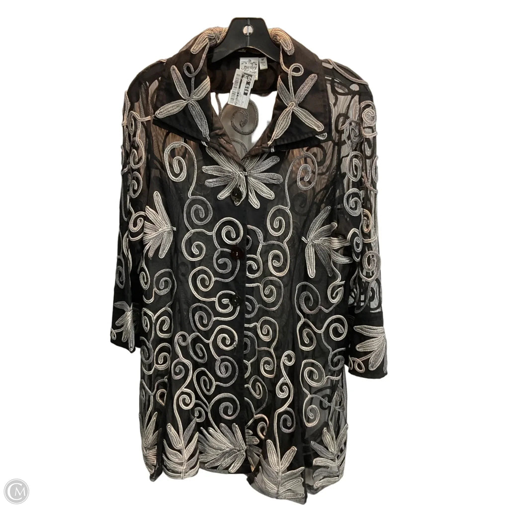 Jacket Other By Parsley & Sage In Black & Grey, Size: M
