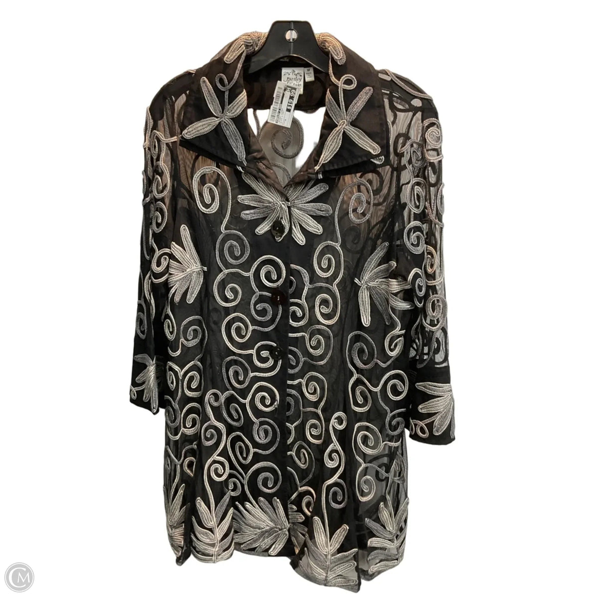 Jacket Other By Parsley & Sage In Black & Grey, Size: M