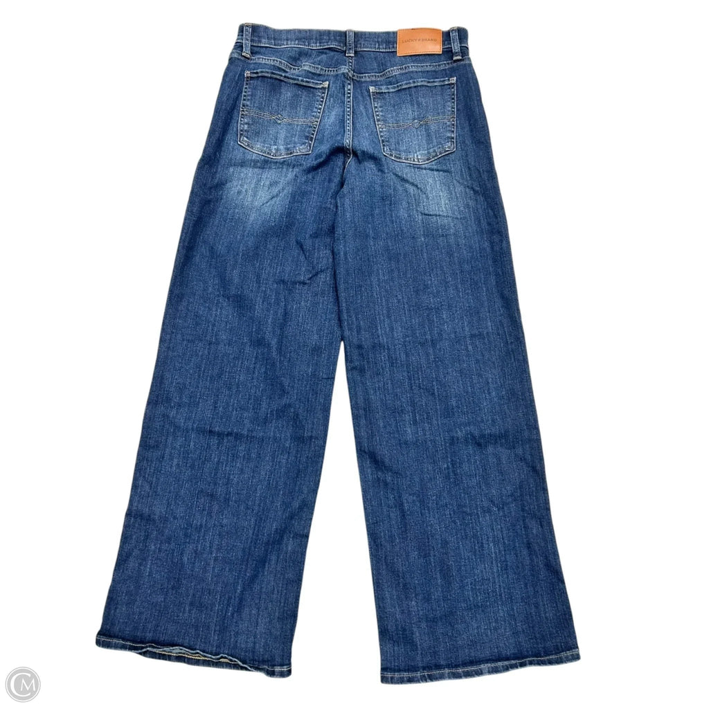 Jeans Straight By Lucky Brand In Blue Denim, Size: 8
