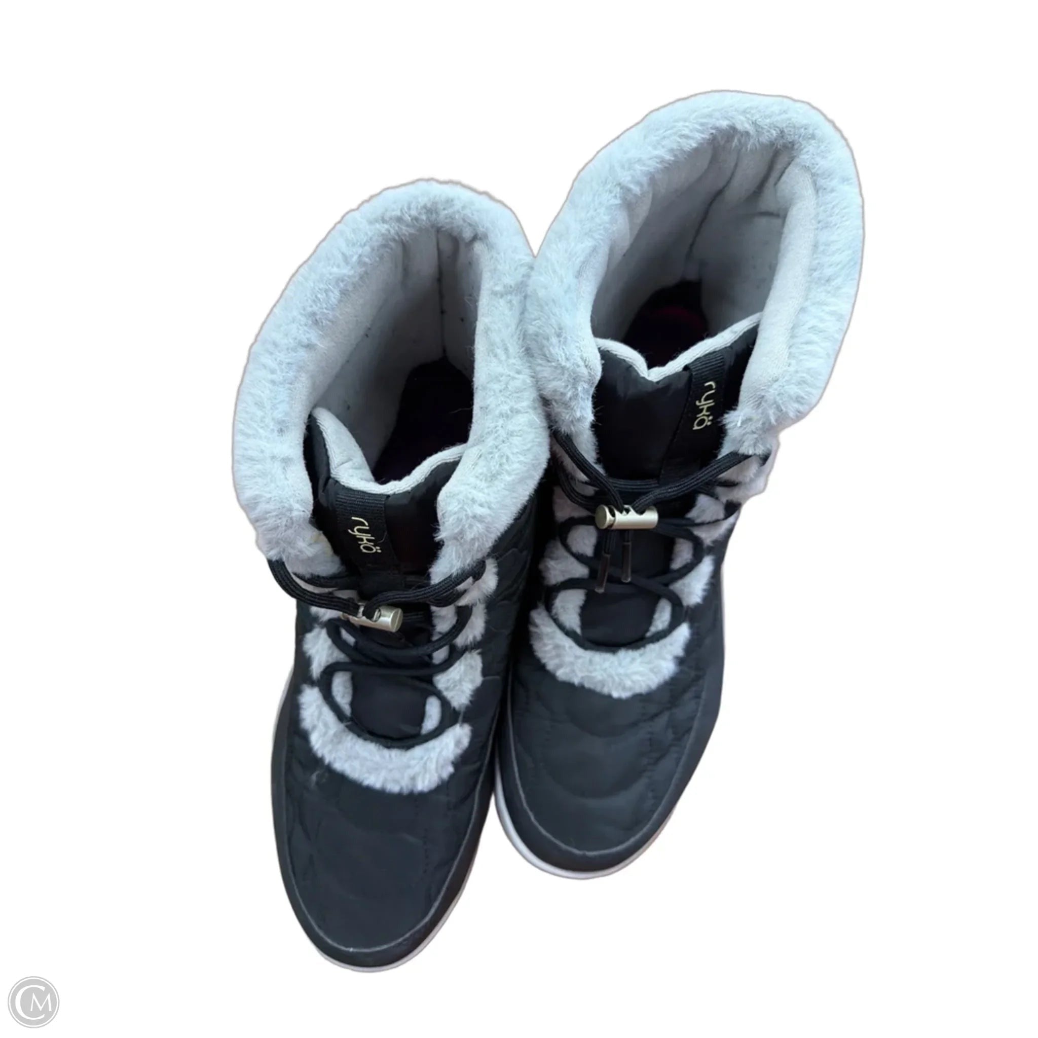 Boots Snow By Ryka In Black & Grey, Size: 11