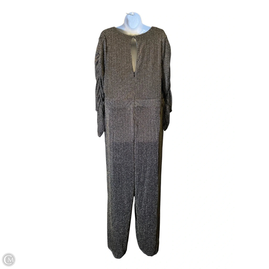 Jumpsuit By Torrid In Black & Gold, Size: 18