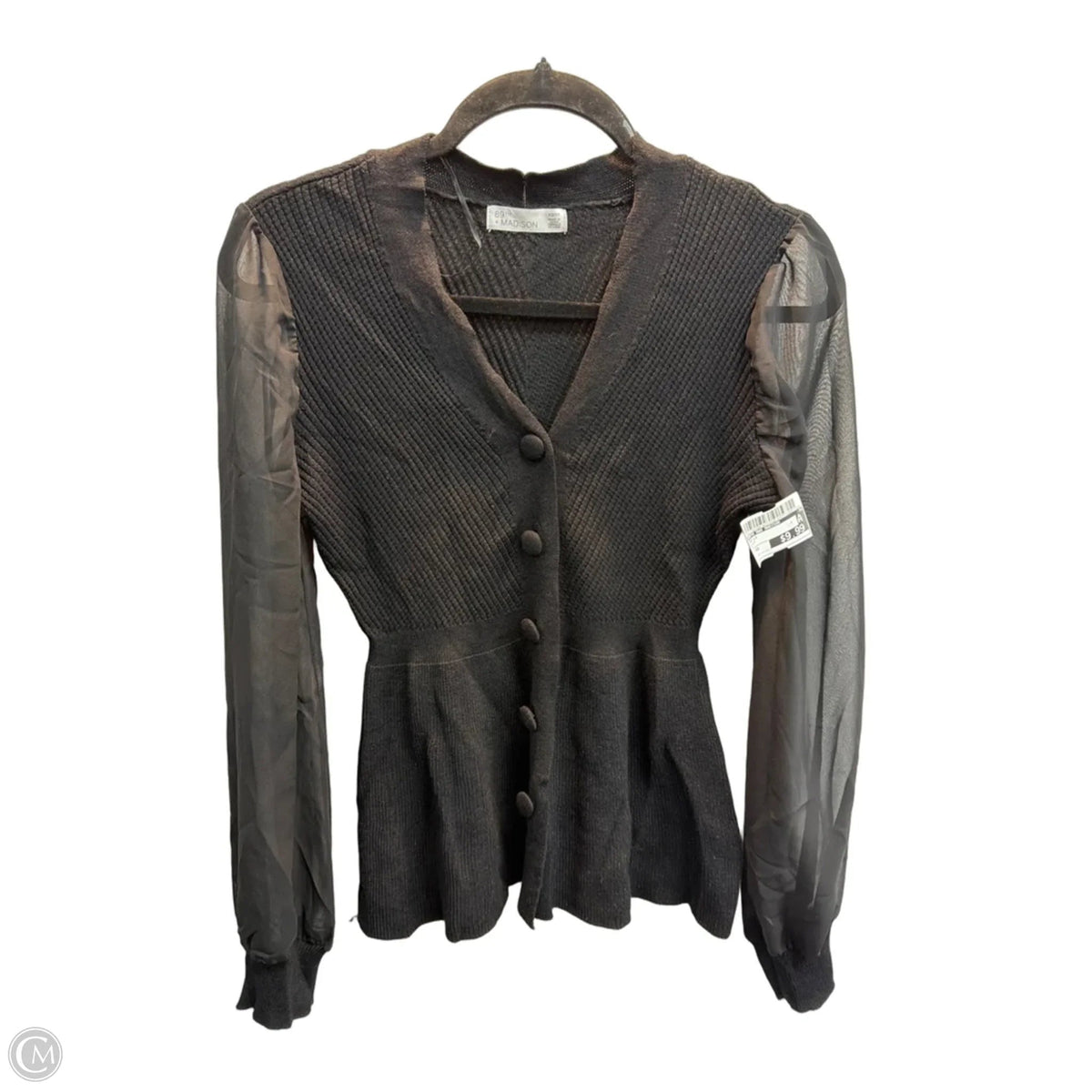 Top Long Sleeve By 89th And Madison In Black, Size: Xs