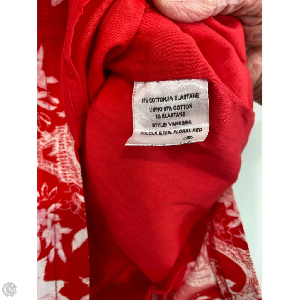 Dress Casual Midi By Clothes Mentor In Red, Size: L