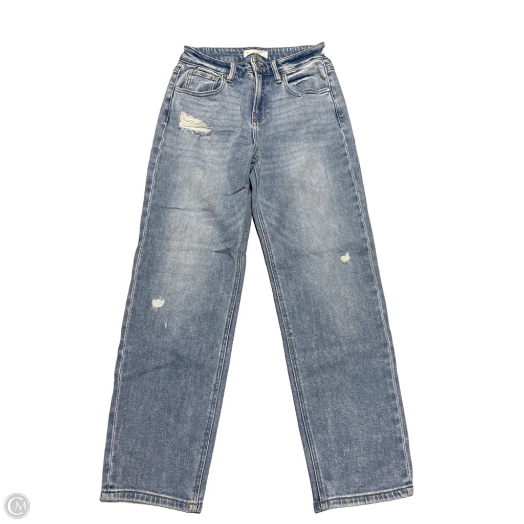 Jeans Straight By Risen In Blue Denim, Size: 2