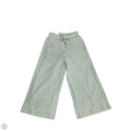 Pants Cropped By Banana Republic In Cream & Green, Size: Xs