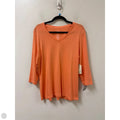 Top Short Sleeve By St Johns Bay In Orange, Size: Xl