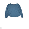 Top Long Sleeve Basic By Lilla P In Blue, Size: M