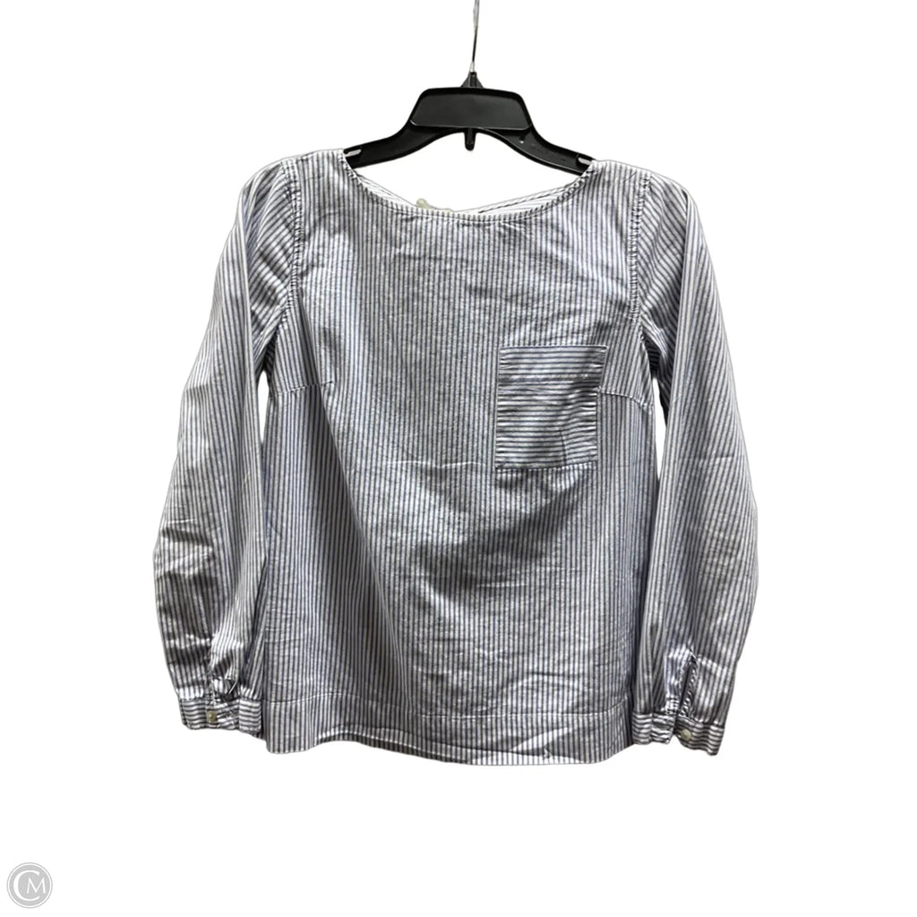Top Long Sleeve By J. Crew In Striped Pattern, Size: Xs