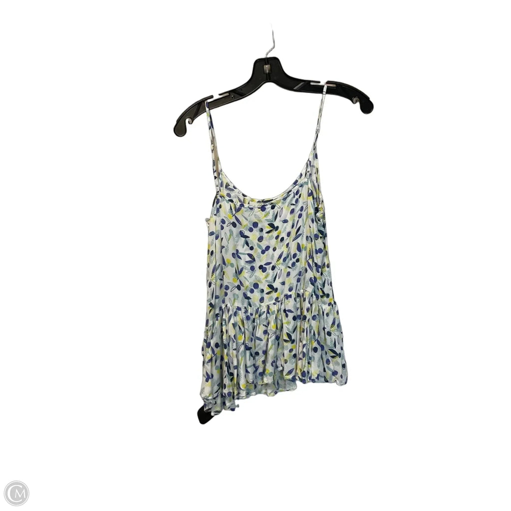 Top Sleeveless By Old Navy In Blue & White, Size: M