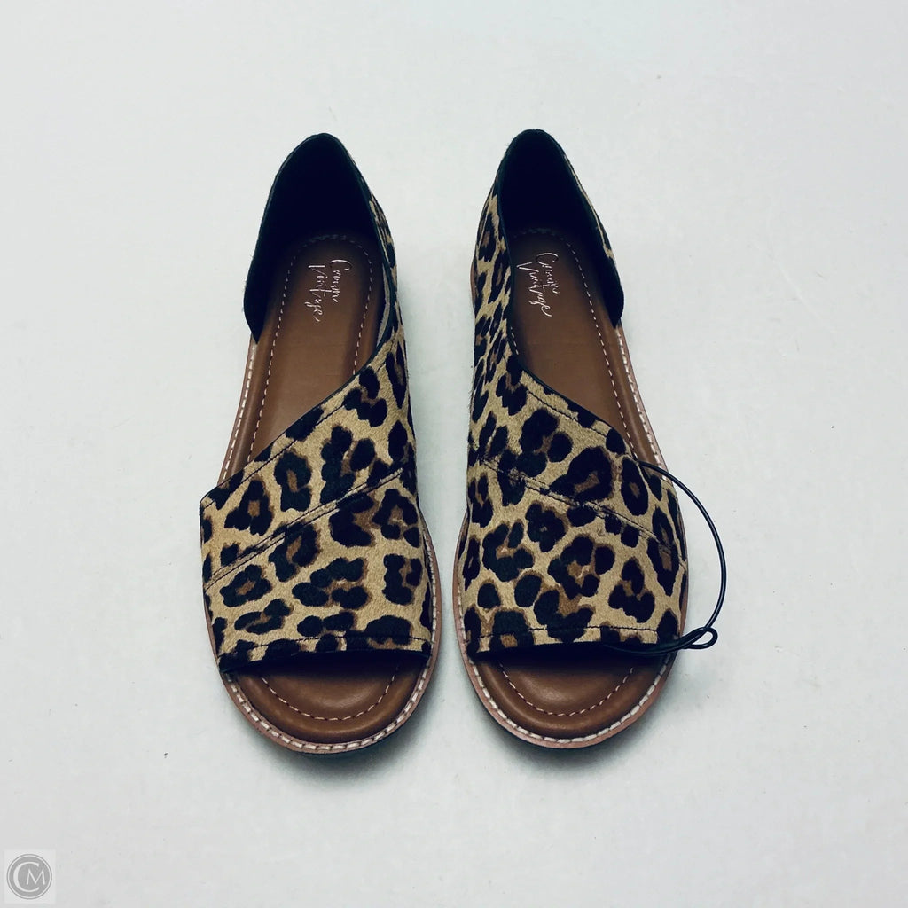 Sandals Flats By Crown Vintage In Animal Print, Size: 8