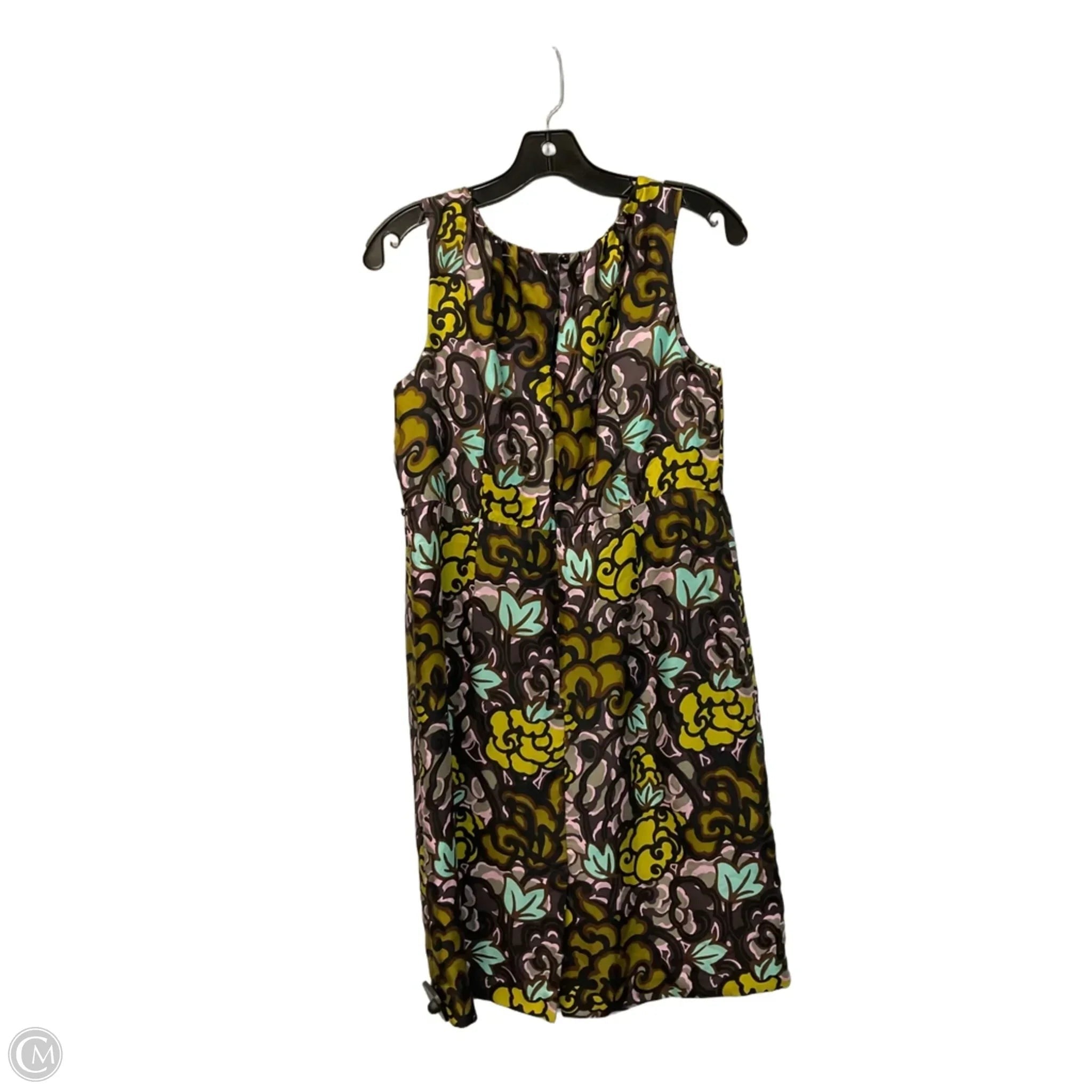 Dress Designer By Milly In Green & Purple, Size: 8